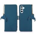 Samsung Galaxy S26 FE Wallet Leather Case with RFID - Blue