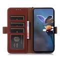 Samsung Galaxy S26 FE Wallet Leather Case with RFID - Brown