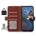 Samsung Galaxy S26 FE Wallet Leather Case with RFID - Brown