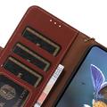 Samsung Galaxy S26 FE Wallet Leather Case with RFID - Brown