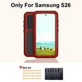 Samsung Galaxy S26 Love Mei Powerful Hybrid Case - Red