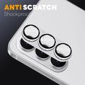 Samsung Galaxy S26 Northjo Full Protection Matte Metal and Tempered Glass Camera Lens Protector - Silver