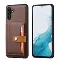 Samsung Galaxy S26 Retro Style Case with Wallet - Brown