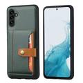 Samsung Galaxy S26 Retro Style Case with Wallet - Green