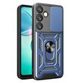 Samsung Galaxy S26 Rotary Ring Hybrid Case with Camera Shield - Blue