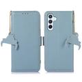 Samsung Galaxy S26 Wallet Leather Case with RFID - Blue