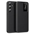 Samsung Galaxy S26 Smart Clear View Flip Case with Card Slot - Black