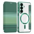 Samsung Galaxy S26 Stylish Magnetic Flip Case with RFID Card Slots