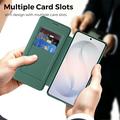 Samsung Galaxy S26 Stylish Magnetic Flip Case with RFID Card Slots
