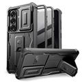 Samsung Galaxy S26 Tech-Protect Kevlar Cam+ 2-Set Case - Screen Protector, Camera Protector, Kickstand - Black