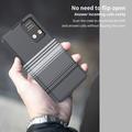 Samsung Galaxy S26 Ultra Checkered Pattern Smart View Flip Case with Card Slot