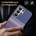 Samsung Galaxy S26 Ultra Checkered Pattern Smart View Flip Case with Card Slot - Purple