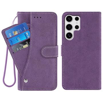Samsung Galaxy S26 Ultra Elegant Retro Wallet Case with Rotating Card Holder