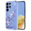 Samsung Galaxy S26 Ultra Floral Pattern TPU Case - Purple