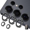 Samsung Galaxy S26 Ultra Hat Prince Glitter Camera Lens Protector - Black