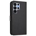 Samsung Galaxy S26 Ultra Hearts and Flowers Wallet Case - Black