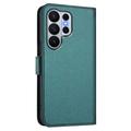 Samsung Galaxy S26 Ultra Hearts and Flowers Wallet Case - Green