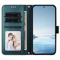 Samsung Galaxy S26 Ultra Hearts and Flowers Wallet Case - Green