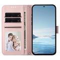 Samsung Galaxy S26 Ultra Hearts and Flowers Wallet Case - Pink
