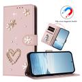 Samsung Galaxy S26 Ultra Hearts and Flowers Wallet Case - Pink