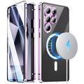 Samsung Galaxy S26 Ultra Magnetic Case with Tempered Glass Screen Protector - MagSafe Compatible - Purple