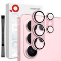 Samsung Galaxy S26 Ultra Northjo Full Protection Matte Metal and Tempered Glass Camera Lens Protector - Pink
