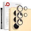 Samsung Galaxy S26 Ultra Northjo Full Protection Matte Metal and Tempered Glass Camera Lens Protector - Gold
