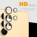 Samsung Galaxy S26 Ultra Northjo Full Protection Matte Metal and Tempered Glass Camera Lens Protector - Gold