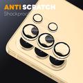 Samsung Galaxy S26 Ultra Northjo Full Protection Matte Metal and Tempered Glass Camera Lens Protector - Gold