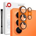 Samsung Galaxy S26 Ultra Northjo Full Protection Matte Metal and Tempered Glass Camera Lens Protector - Orange
