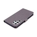 Samsung Galaxy S26 Ultra Owl Rhinestone Wallet Case - Grey