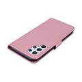 Samsung Galaxy S26 Ultra Owl Rhinestone Wallet Case - Rose Gold