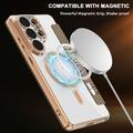 Samsung Galaxy S26 Ultra Stylish Magnetic Flip Case with RFID Card Slots - Brown