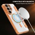 Samsung Galaxy S26 Ultra Stylish Magnetic Flip Case with RFID Card Slots - Orange