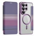 Samsung Galaxy S26 Ultra Stylish Magnetic Flip Case with RFID Card Slots