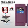 Samsung Galaxy S26 Ultra Stylish Magnetic Flip Case with RFID Card Slots