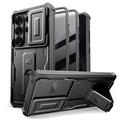 Samsung Galaxy S26 Ultra Tech-Protect Kevlar Cam+ 2-Set Case - Screen Protector, Camera Protector, Kickstand - Black