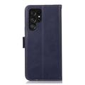Samsung Galaxy S26 Ultra Wallet Leather Case with RFID - Blue