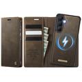 Samsung Galaxy S26+ Caseme C49 2-in-1 Detachable Wallet Case - MagSafe Compatible, RFID - Coffee