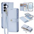 Samsung Galaxy S26+ Dux Ducis Lawa Wallet Leather Case w. Magnetic Cover - Baby Blue