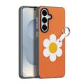 Samsung Galaxy S26+ Dux Ducis Luvy Case with Finger Ring/Hand Strap - Orange / Daisy