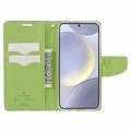 Samsung Galaxy S26+ Mercury Goospery Fancy Diary Wallet Case - Blue