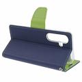 Samsung Galaxy S26+ Mercury Goospery Fancy Diary Wallet Case - Blue