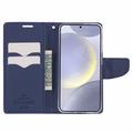 Samsung Galaxy S26+ Mercury Goospery Fancy Diary Wallet Case - Purple