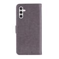 Samsung Galaxy S26+ Owl Rhinestone Wallet Case - Grey