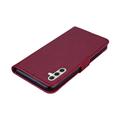 Samsung Galaxy S26+ Owl Rhinestone Wallet Case - Red