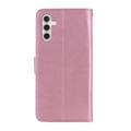 Samsung Galaxy S26+ Owl Rhinestone Wallet Case - Rose Gold