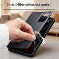 Samsung Galaxy S26+ Qialino Smart View Flip Leather Case - Black