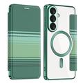 Samsung Galaxy S26+ Stylish Magnetic Flip Case with RFID Card Slots