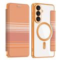 Samsung Galaxy S26+ Stylish Magnetic Flip Case with RFID Card Slots